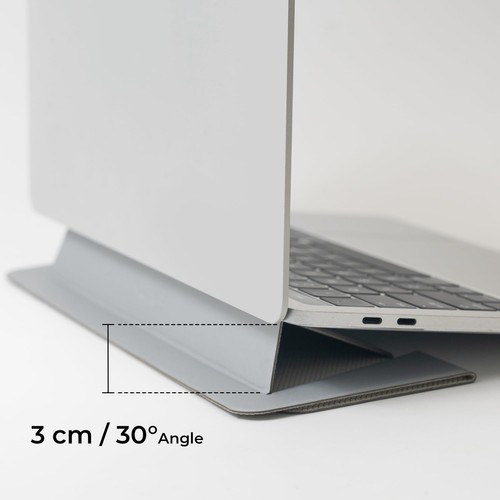 Laptop Stand for Desk, Office, Ergonomic Notebook Stand, Foldable & Portable ... - 第 6/9 張圖片