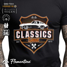 Classic Speed Mens Tshirt Cars T-shirt Vintage Racer Hot Rod Fast Ride Tee P723