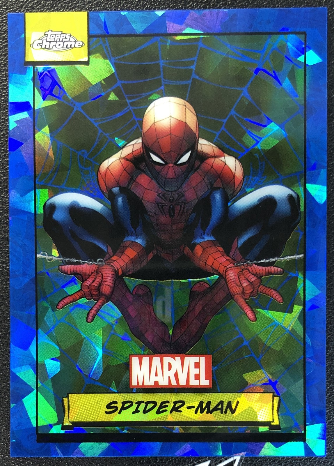 Spider Text Message 2024 Topps Chrome Marvel Sapphire Spider-Man #1 | eBay