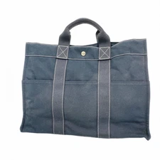 Hermes Hermès Deauville MM Tote Bag, Canvas, Black, Women's GZl1drge