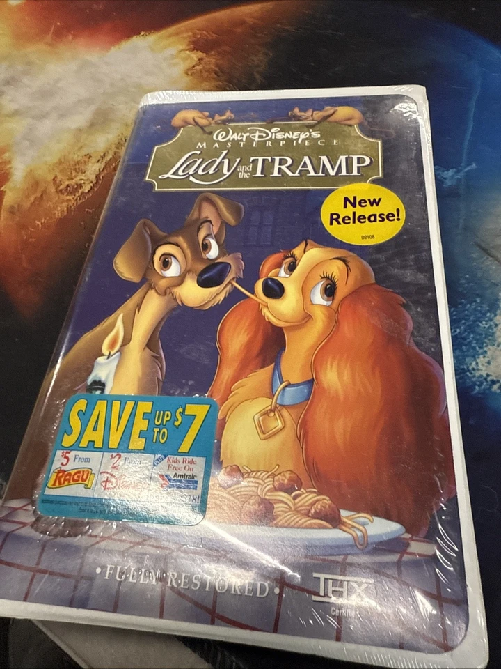 Disney Lady And The Tramp VHS Sealed Masterpiece Collection 1998 Collectible New - Image 2 of 4