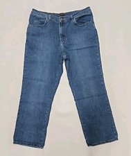 Lee Womens Relaxed Fit Straight Leg Blue Jeans Size 16