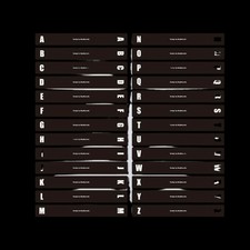 Alphabetical LPs Record Organizers Dividers Card 26Pieces And Waterproof