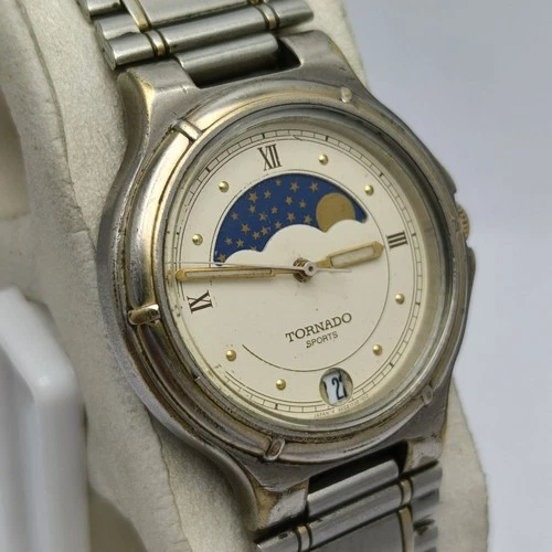 Tornado Sports Quartz HOM-28006 Moon Phase Vintage Men’s Watch