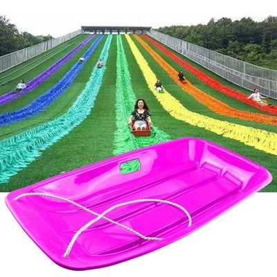 DYNWAVE robuster Schneeschlitten für Kinder Erwachsene Schlitten Winterspielzeug Gras Sand
