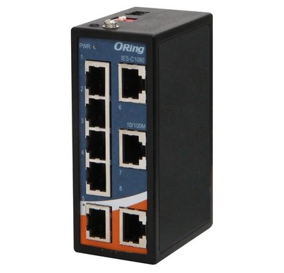 IES-C1080 Industrial 8-Ports 10/100Base-T(X) Unmanaged Fast Ethernet