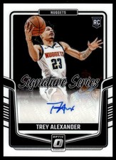 2024-25 Optic Signature Series Trey Alexander Rookie Auto Montana Golden Nuggets