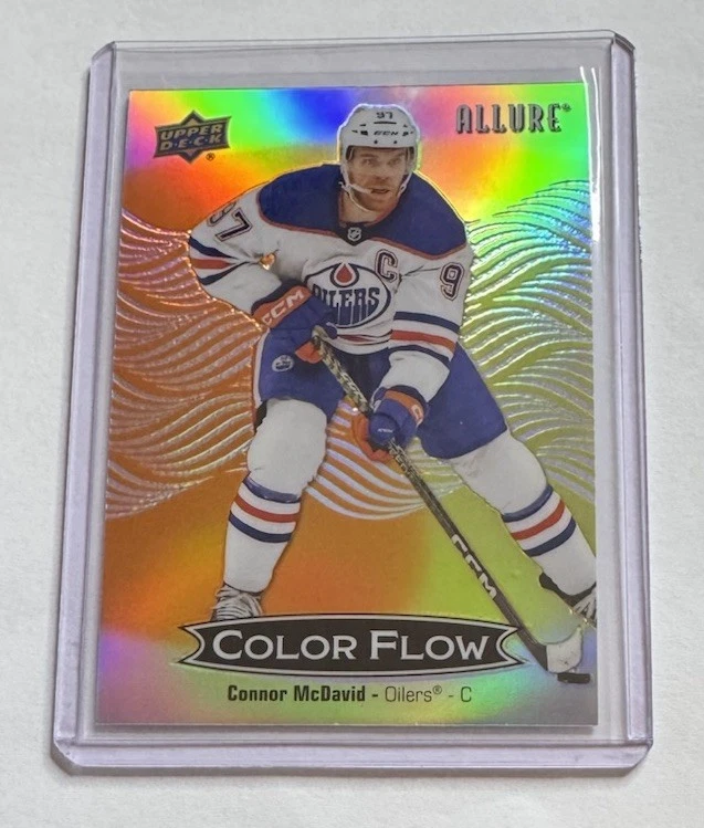 Connor McDavid 2024-25 Upper Deck Allure - Color Flow #CFL-18 Orange Yellow