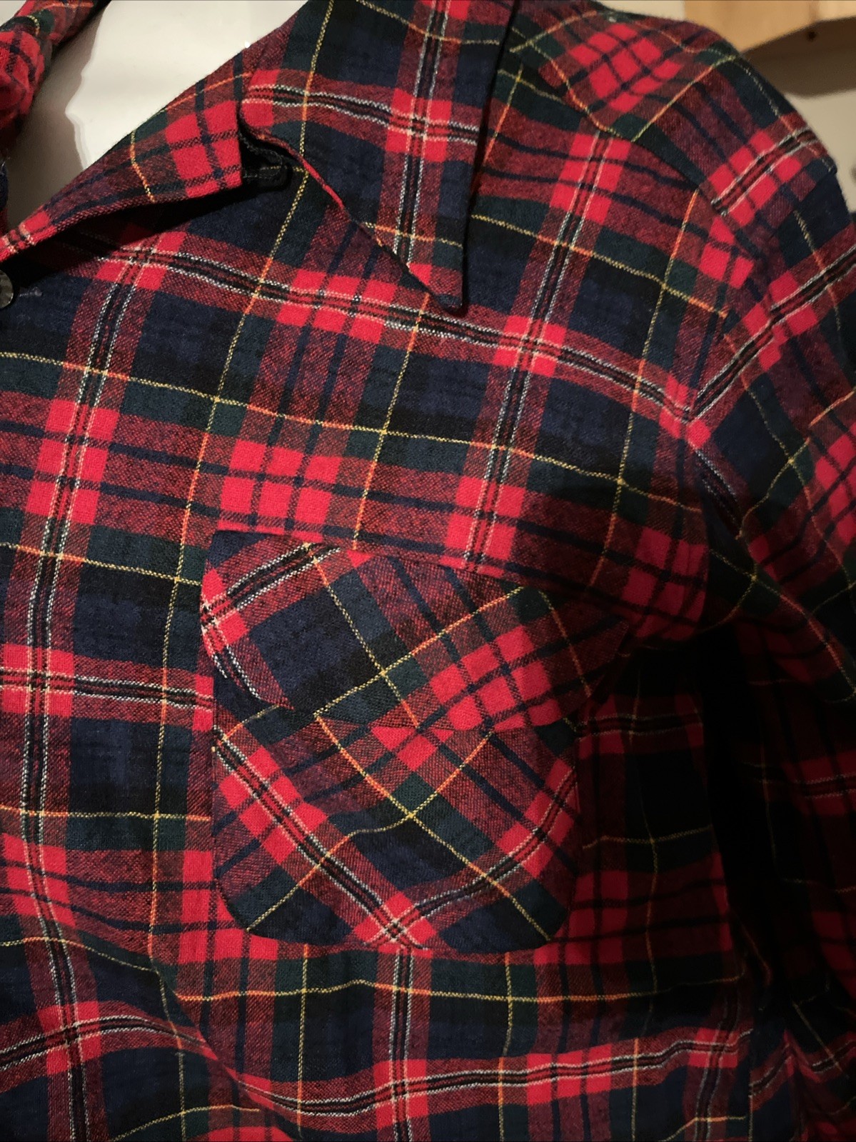 Vintage Pendleton Loop Collar Wool Board Shirt  X… - image 3