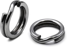 Fishing Split Rings -/100Pcs Stainless Steel Lure 50pcs black,XS 1 33lbs 50