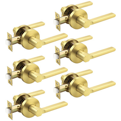Probrico Brushed Gold Door Handles Interior Closet Door Handle Gold Passage
