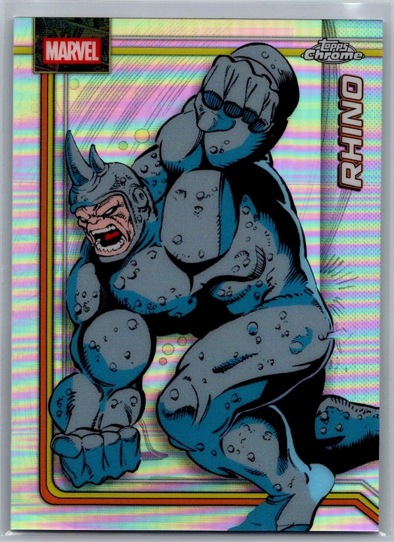 2026 Topps Chrome Marvel Refractor #097 Rhino