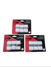 Dunlop Sports U-Sweat Tennis/Squash/Badminton/Padel OVERGRIP 3 PACKS