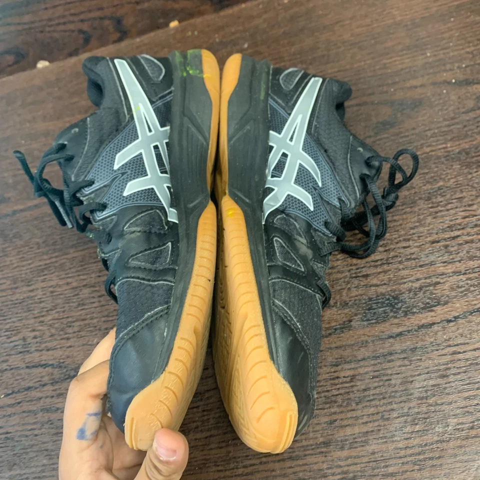 Женские волейбольные кроссовки ASICS размер 9 черные гелевые ракетные туфли для зала корта - Изображение 2 из 4