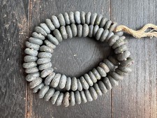 African Recycled Glass Beads Handcrafted Krobo Spacer Beads from Ghana 14-15mm