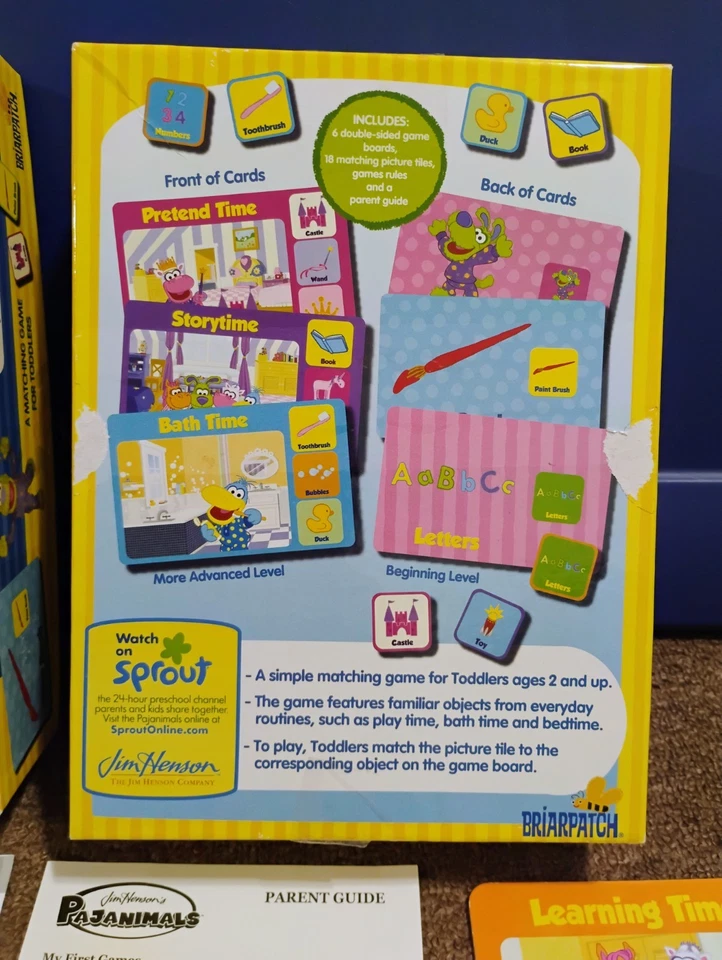 2012 Jim Henson's Pajanimals My First Word Game COMPLETE - Image 3 of 4