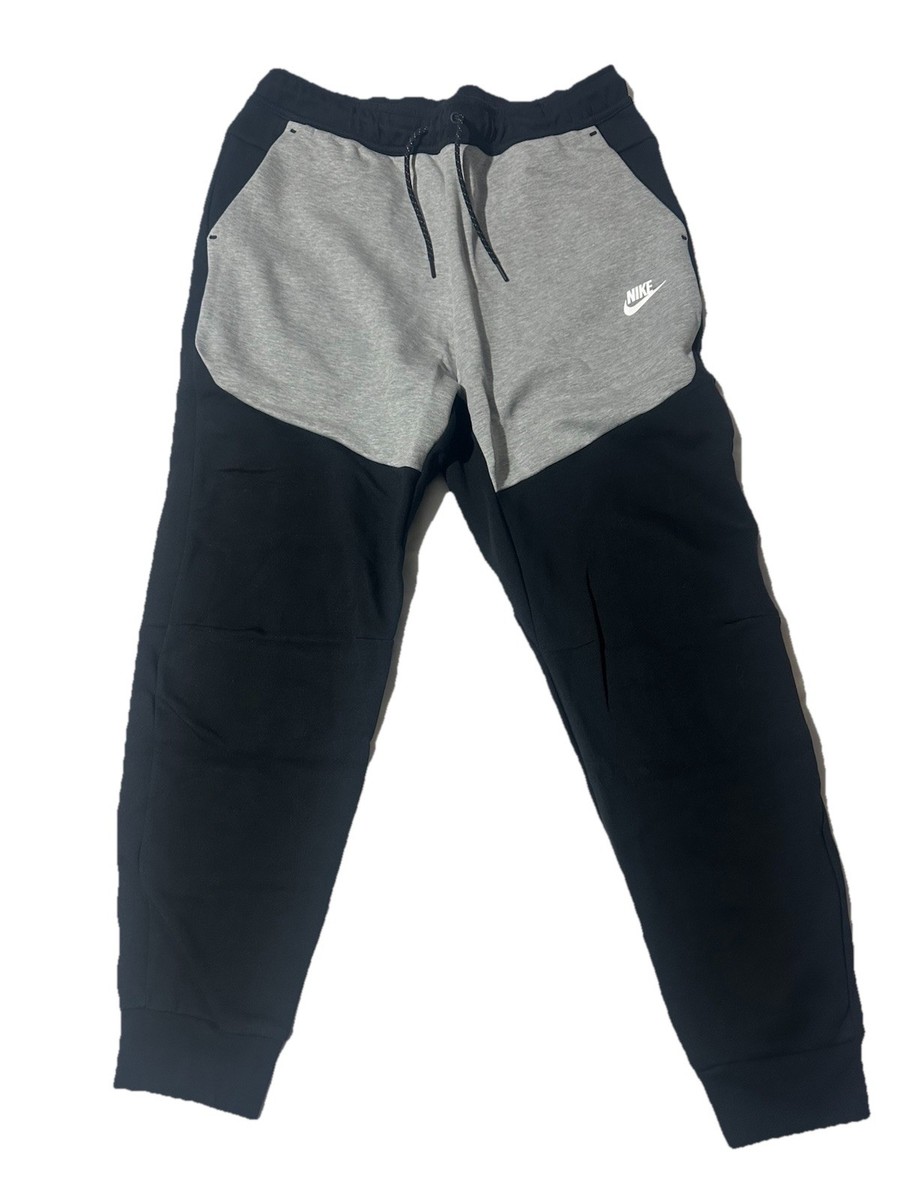 Nike Tech Fleece Joggers Pants Cuffed Black Grey CU4495-016