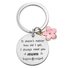 Mother's Day Gift from Daughter Son Mom Birthday Personalized Keychain for Mom