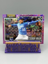 Stephen Kolek 2026 Topps Series 1 #48 Purple Sand Glitter Foil # 250 KC Royals