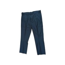 Roundtree  Yorke Performance Pants Mens 38x30 Black Stretch Easy Care Straight