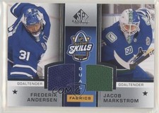 2020-21 Upper Deck SP Game Used Frederik Andersen Jacob Markstrom #ASD-MA 04f2