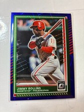 2025 Donruss Optic Jimmy Rollins #83 Blue Velocity Optic Philadelphia Phillies