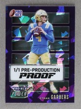 2024 Leaf Pro Set Metal Power Proof Purple Crystals 1/1 Ethan Garbers #PW-EG1
