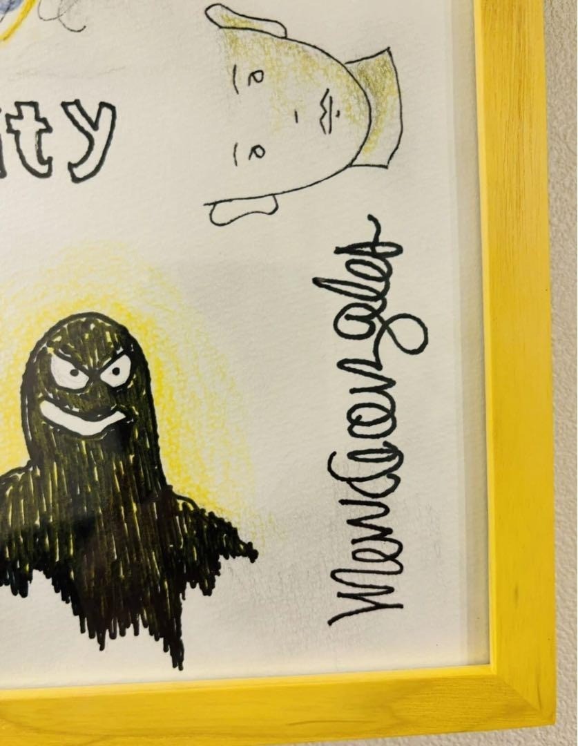 MARK GONZALES GONZ Original Art Signed Framed Original work