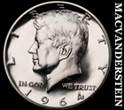1964 Silver Kennedy Half Dollar - Choice Gem Proof  Lustrous  #J8570