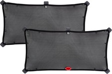 Munchkin  Brica  Magnetic Stretch to Fit  Sun Shade, Black, 2 Pack