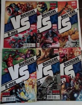 The Avengers vs The X-Men# 1-6 Marvel 2012 