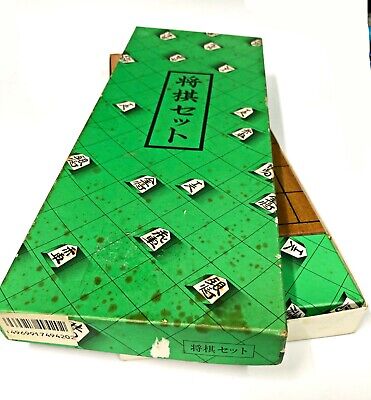 Japanese Wooden Shogi 將棋盤 Board Game Set Chess Family Portable Folding  Strategy