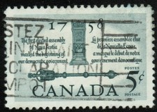 Canada sc#382 First Elected Assembly: Mace and Speakers Chair, Used