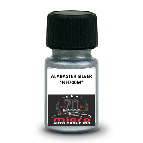 Alabaster Silver NH700M For Honda Touch up Paint With Brush 2 Oz SHIPS