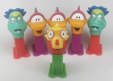 Vintage 1990s PEZ-A-Saurs Candy Container Set Of 6