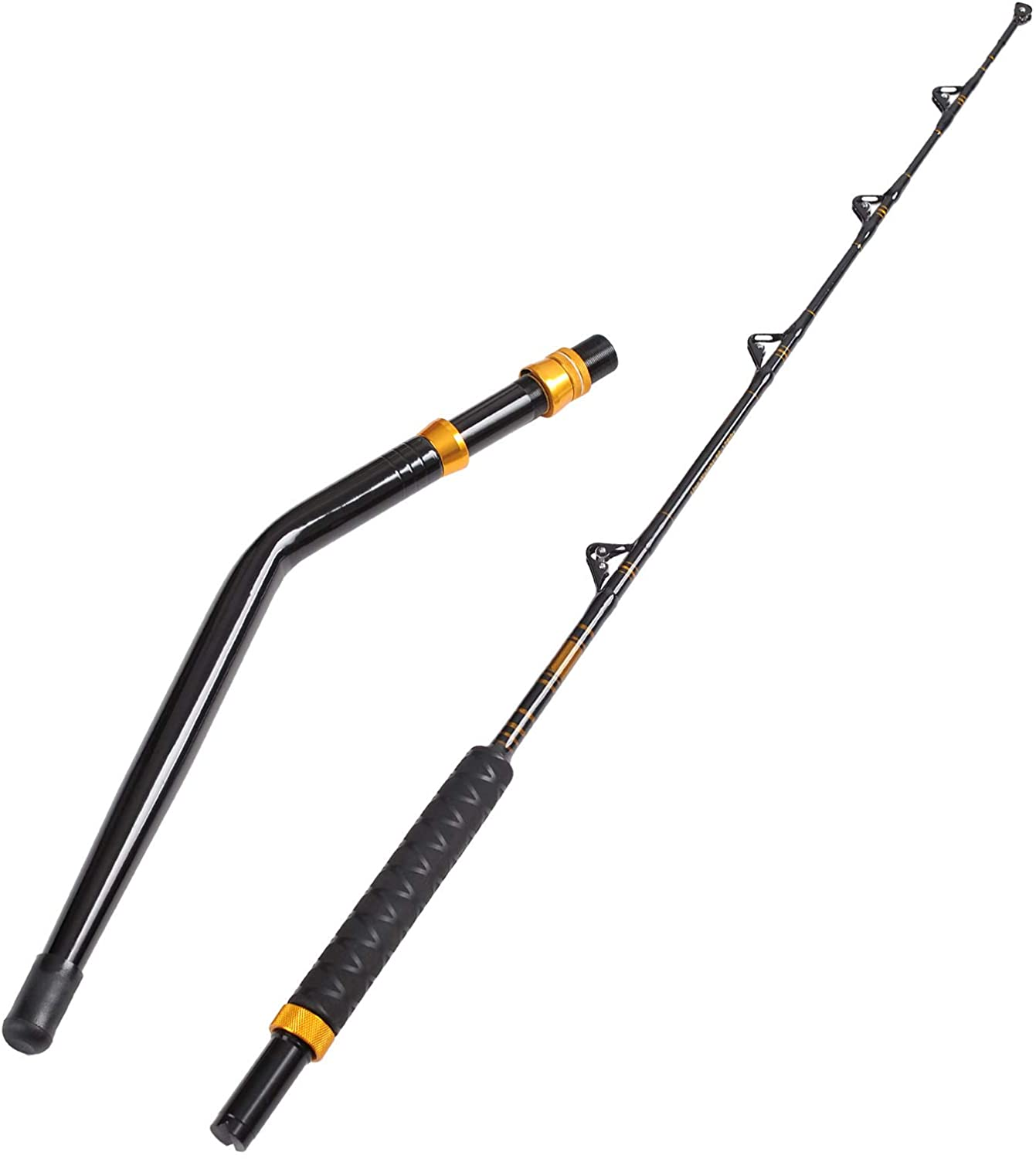 Bent/Straight Butt Trolling Rod 2PC Saltwater Offshore Roller Boat