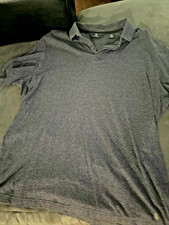 HART SCHAFFNER MARX Mens Collared Shirt Business Casual Gray XL