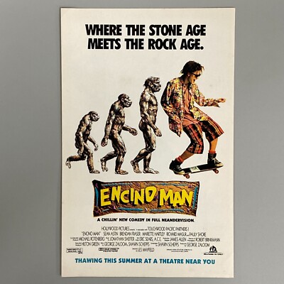 ENCINO MAN FILM MOVIE HOLLYWOOD PICTURES 1992 VINTAGE RETRO WERBUNG