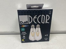 4 Diall Decor Warm White E27 Edison Bulb, 470 Lumens 3.4W