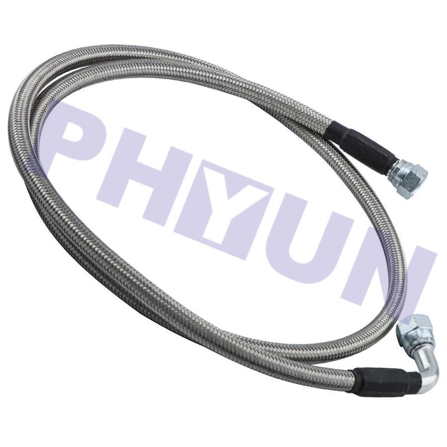 52 Inch Stainless Steel Braided Transmission Cooler Hose Lines – For Ford C4 C6 AOD Turbo 200-200R4