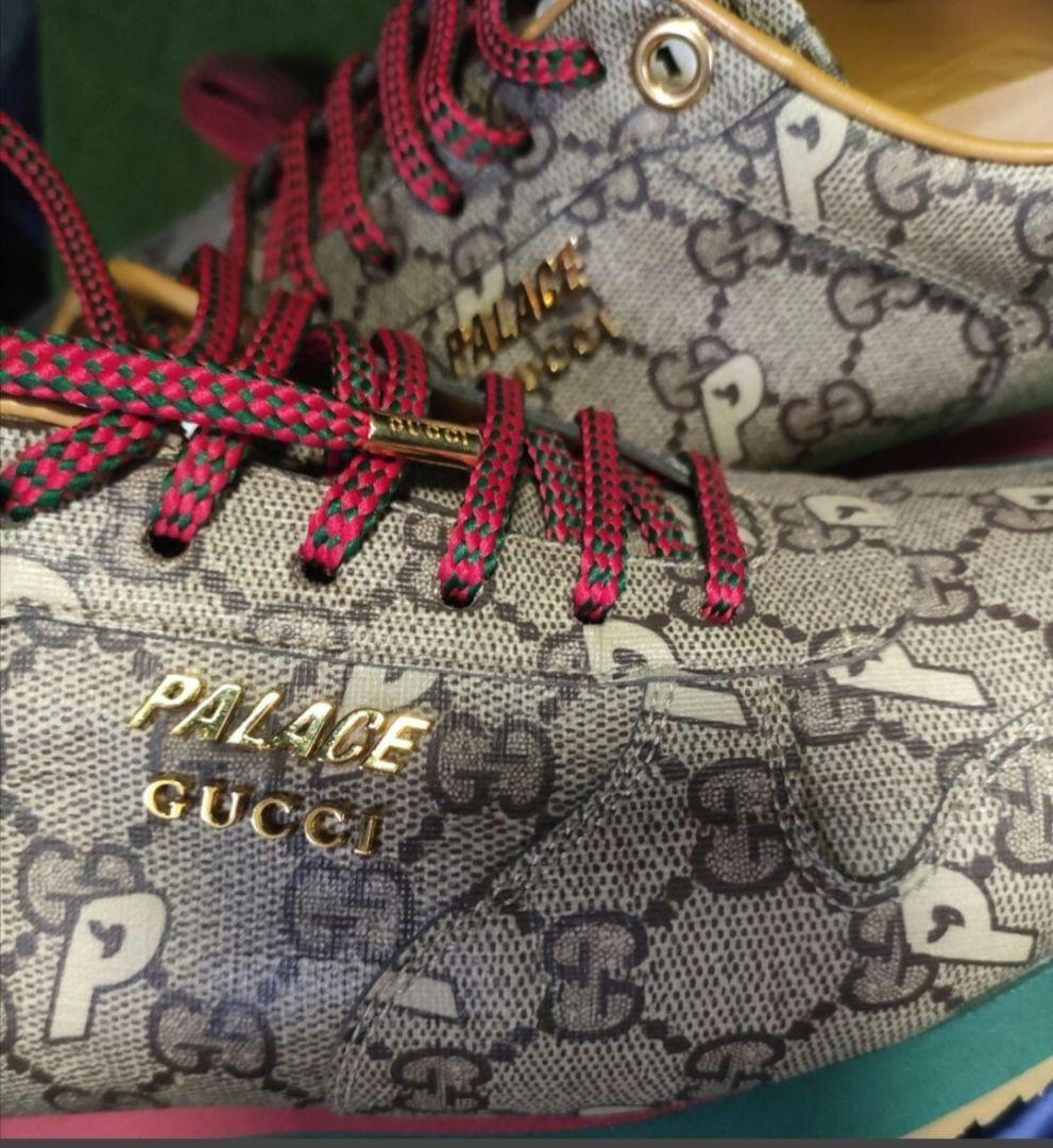 グッチ パレス スニーカー Palace Supreme 7 GG柄 靴 Auth Gucci Palace Sneakers Palace Supreme GG Pattern Shoes