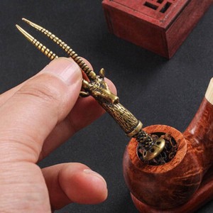 pipe tobacco press for sale Carving Copper Smoking Pipe Tamper