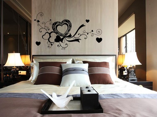Hand Carving LOVE Heart Living room Bed room Wall stickers UK - Picture 8 of 11