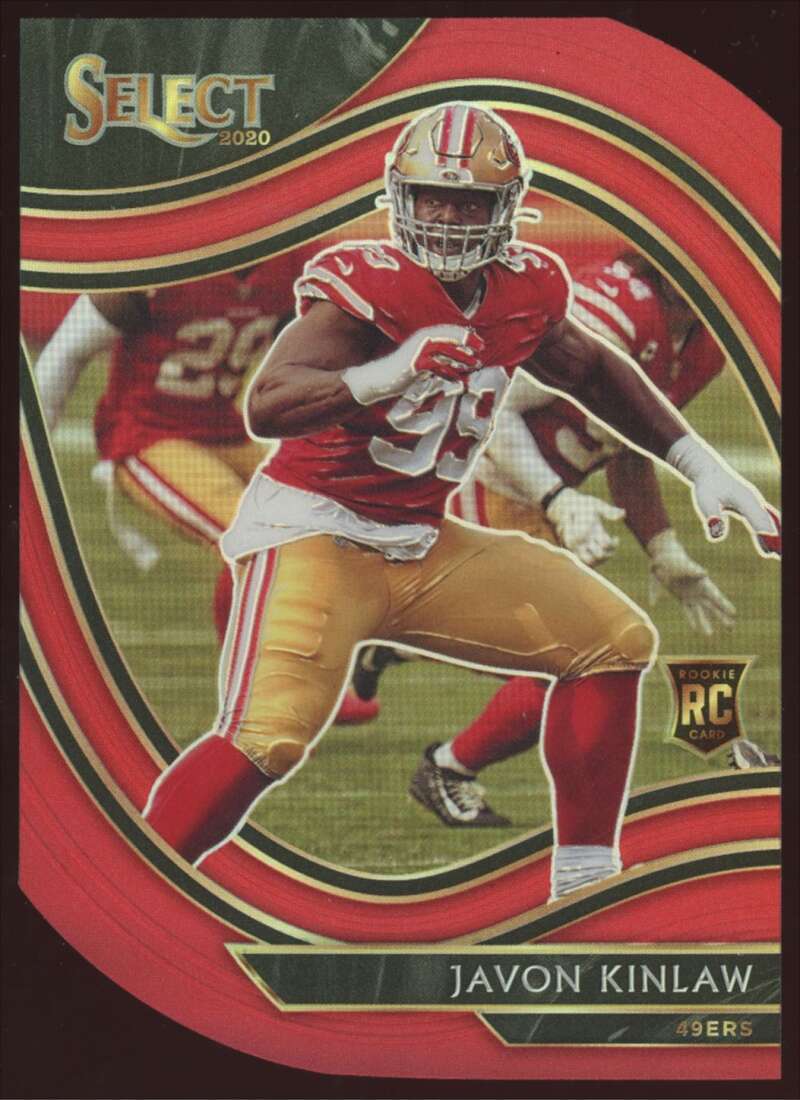 2020 Panini Select Red Die Cut Prizm Javon Kinlaw #390 2020 Panini Select Red Die Cut Prizm Javon Kinlaw #390