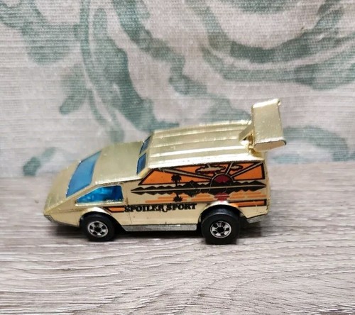 Vintage Spoiler Sport Van 1976 Hot Wheels Gold Black Walls Hong Kong - Picture 2 of 5