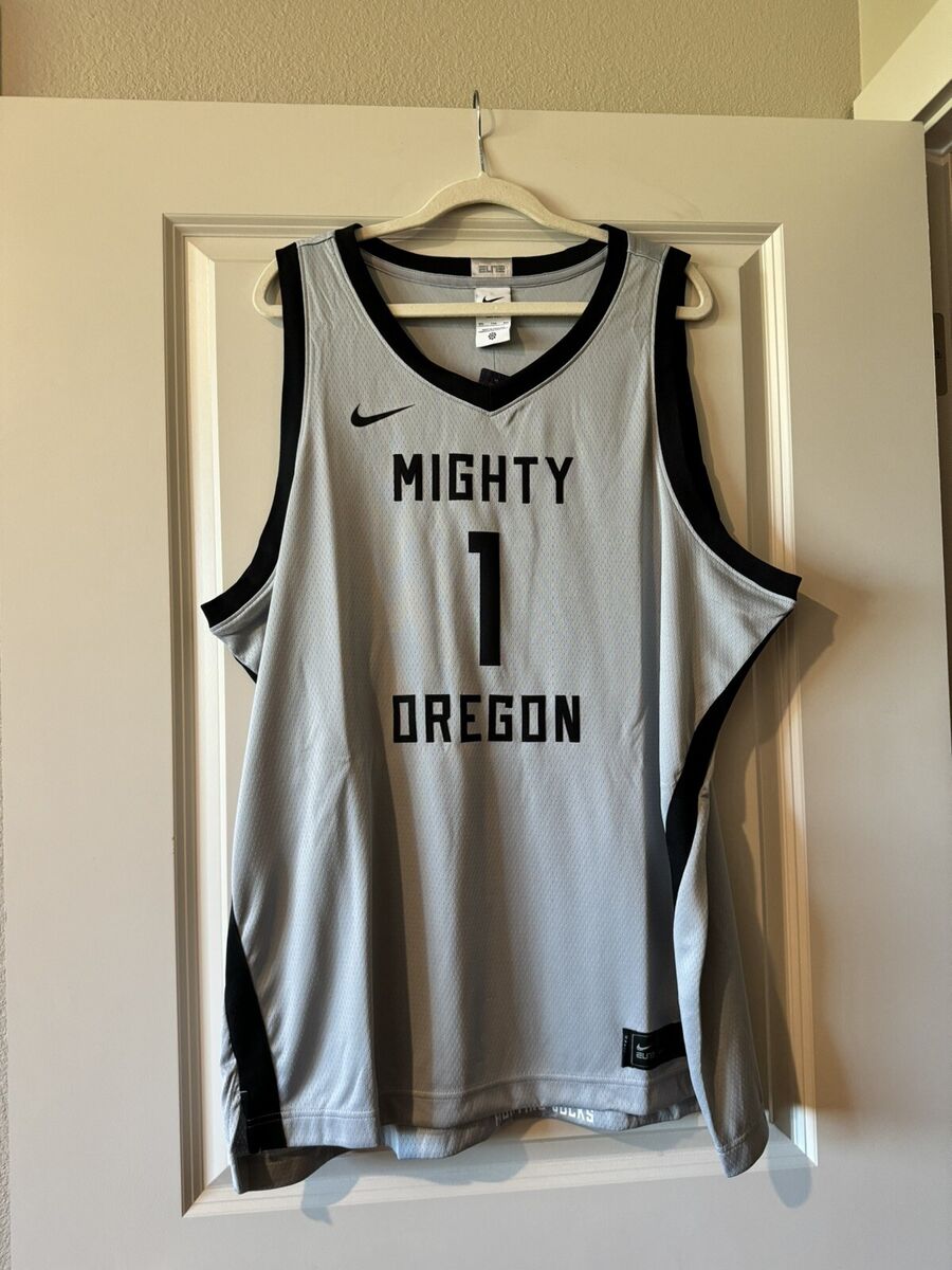 NEW Nike Men's Limited Oregon Ducks Basketball Jersey Gray NEW Nike Men's Limited Oregon Ducks Basketball Jersey Gray