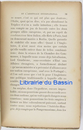 La politique Franco-Anglaise et l'arbitrage international Louis Jaray 1904 Envoi - Picture 4 of 5