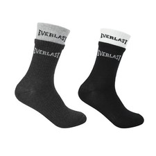Image of Everlast Kids Rib Crew 2 Pack Socks