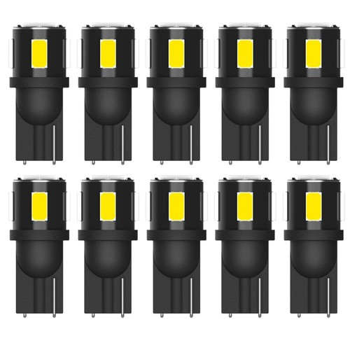 10pcs 6000K Pure White T10 Wedge LED Light Bulbs W5W 168 921 192 194 2825 158 US - Picture 11 of 11