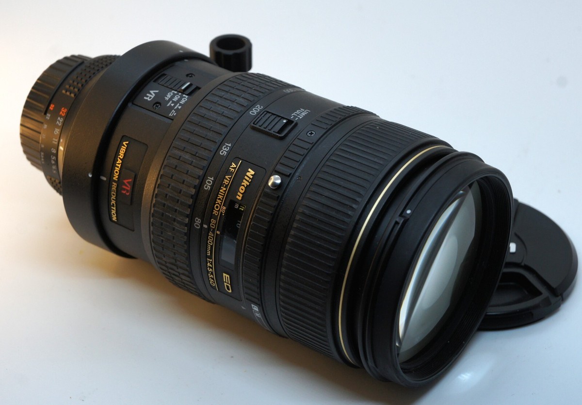 MINT Nikon AF VR-NIKKOR 80-400mm f/4.5-5.6 D ED AF Lens + Caps +